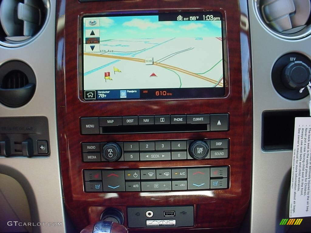 2010 F150 King Ranch SuperCrew - Tuxedo Black / Chapparal Leather photo #16