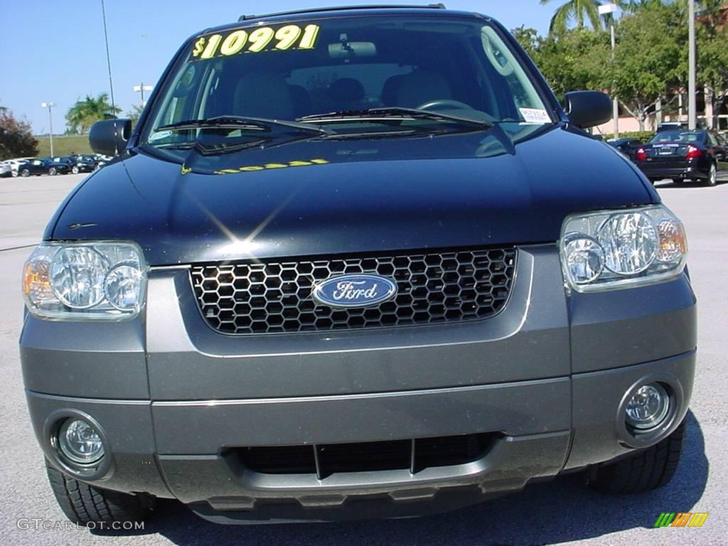 2005 Escape XLT V6 - Black / Medium/Dark Flint Grey photo #9