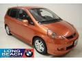 2008 Blaze Orange Metallic Honda Fit Sport  photo #1