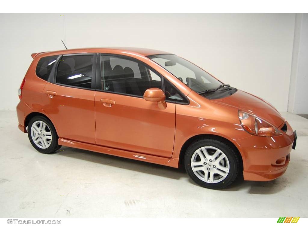 2008 Fit Sport - Blaze Orange Metallic / Black/Grey photo #2