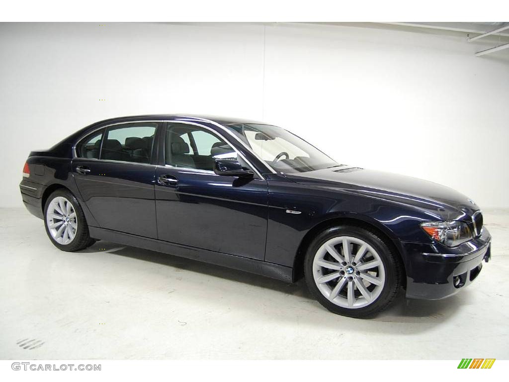 2007 7 Series 750Li Sedan - Monaco Blue Metallic / Flannel Grey photo #2