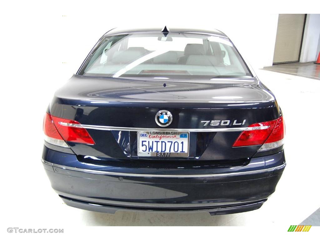 2007 7 Series 750Li Sedan - Monaco Blue Metallic / Flannel Grey photo #7