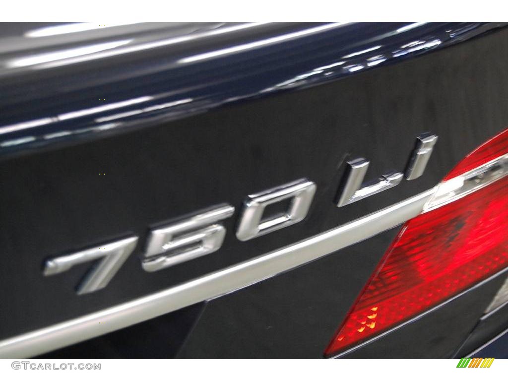 2007 7 Series 750Li Sedan - Monaco Blue Metallic / Flannel Grey photo #8