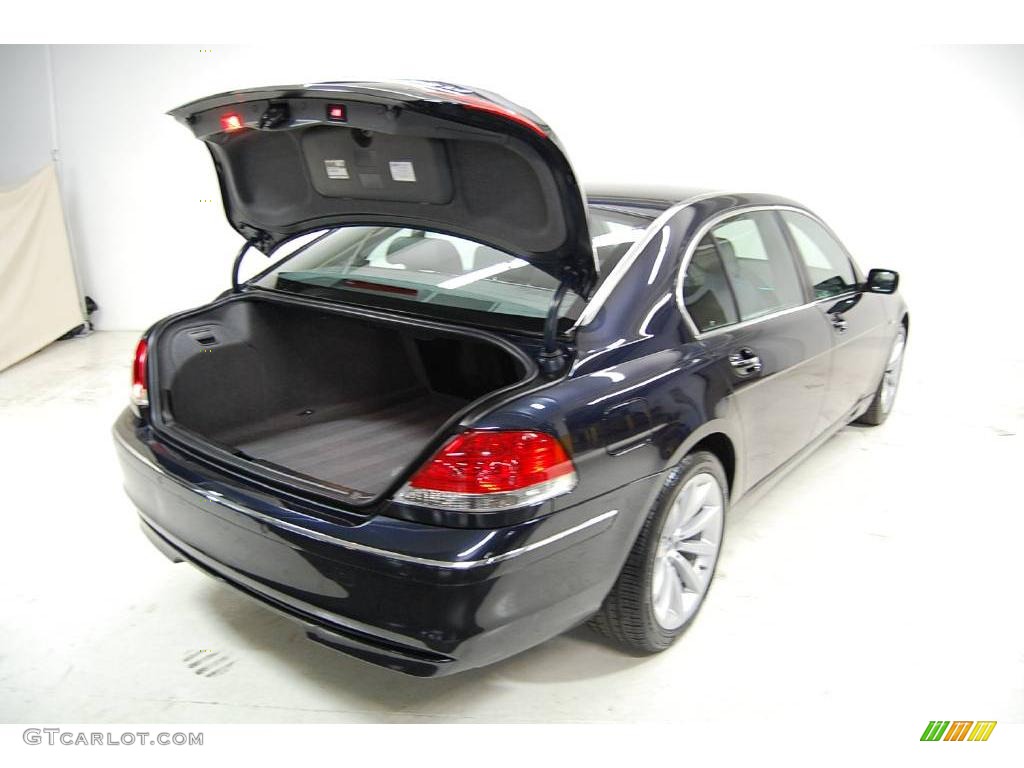 2007 7 Series 750Li Sedan - Monaco Blue Metallic / Flannel Grey photo #10