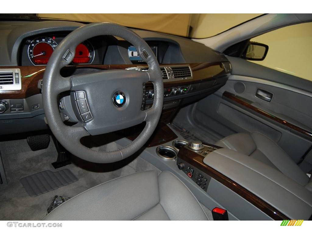 2007 7 Series 750Li Sedan - Monaco Blue Metallic / Flannel Grey photo #19