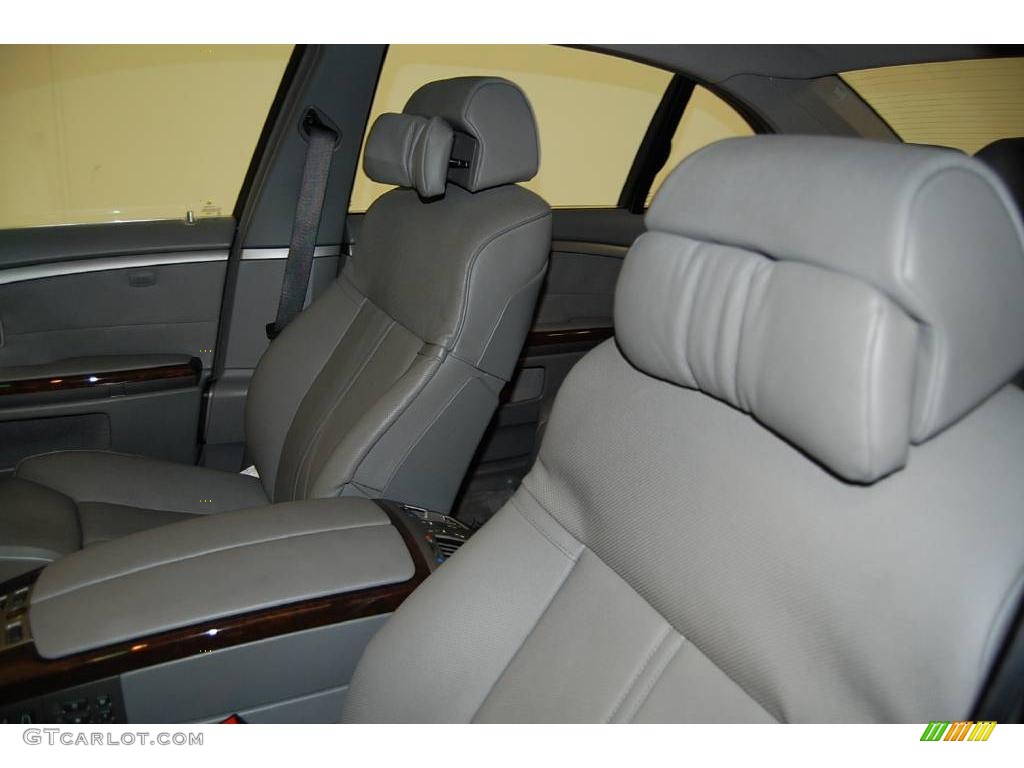 2007 7 Series 750Li Sedan - Monaco Blue Metallic / Flannel Grey photo #21