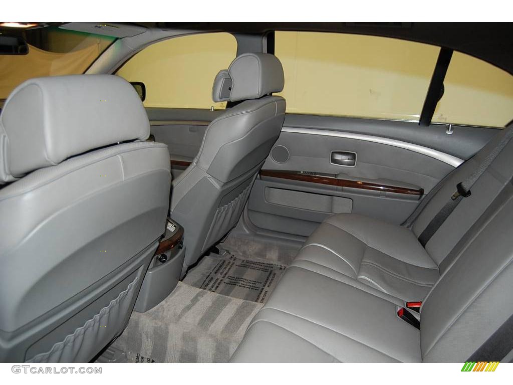 2007 7 Series 750Li Sedan - Monaco Blue Metallic / Flannel Grey photo #25
