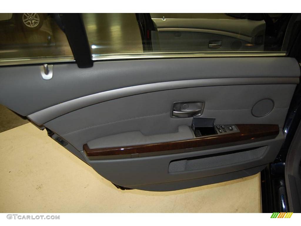 2007 7 Series 750Li Sedan - Monaco Blue Metallic / Flannel Grey photo #29