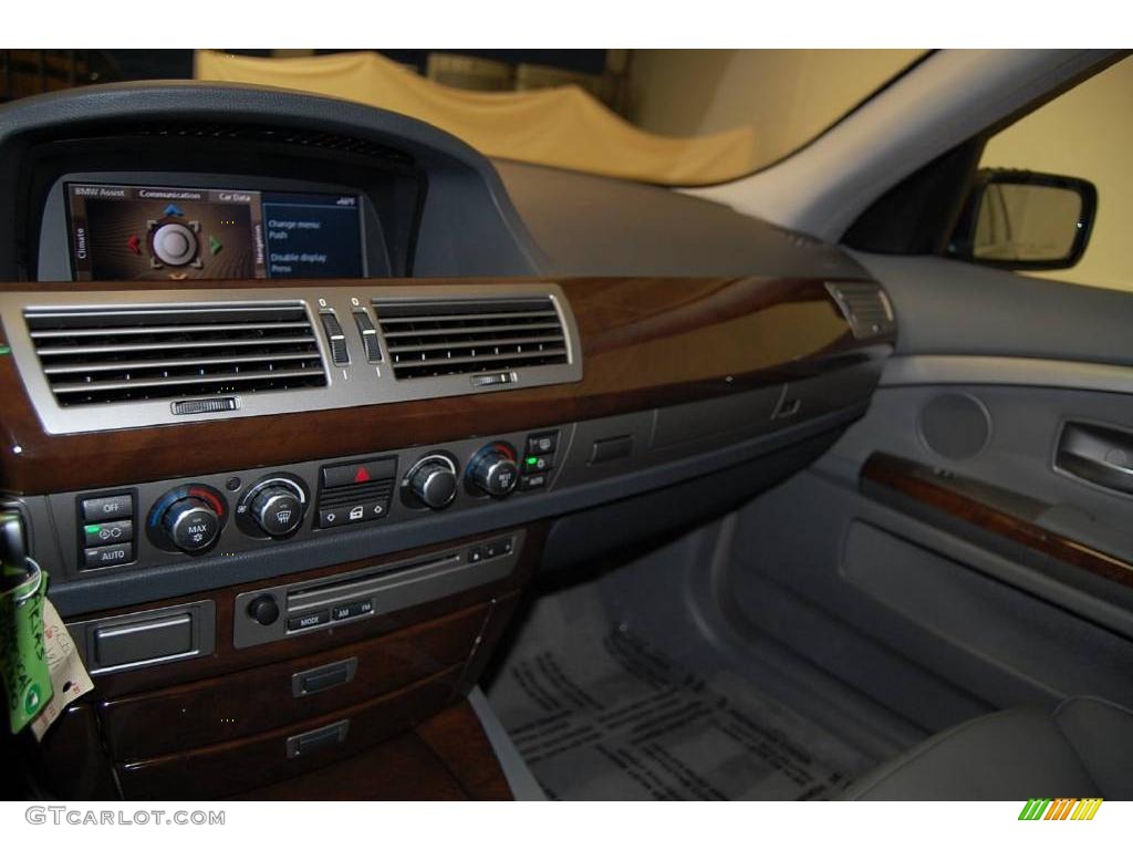 2007 7 Series 750Li Sedan - Monaco Blue Metallic / Flannel Grey photo #37