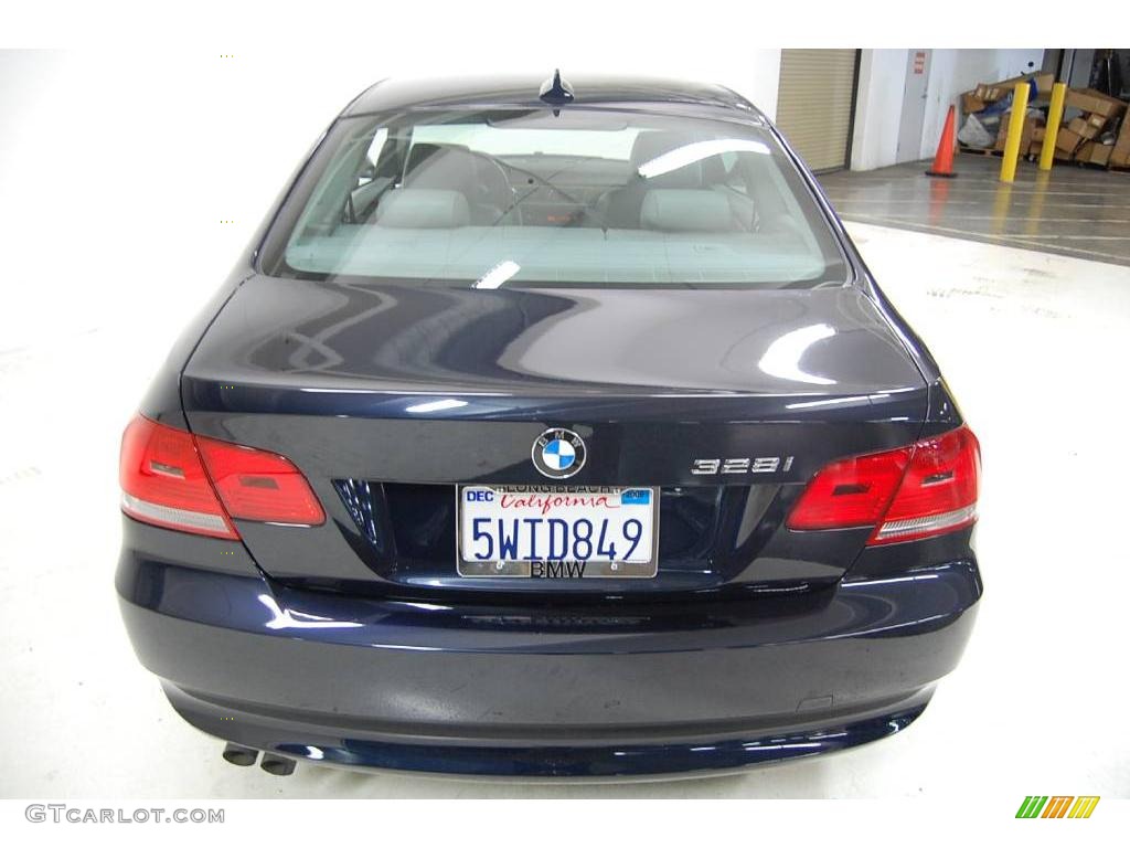 2007 3 Series 328i Coupe - Monaco Blue Metallic / Grey photo #7