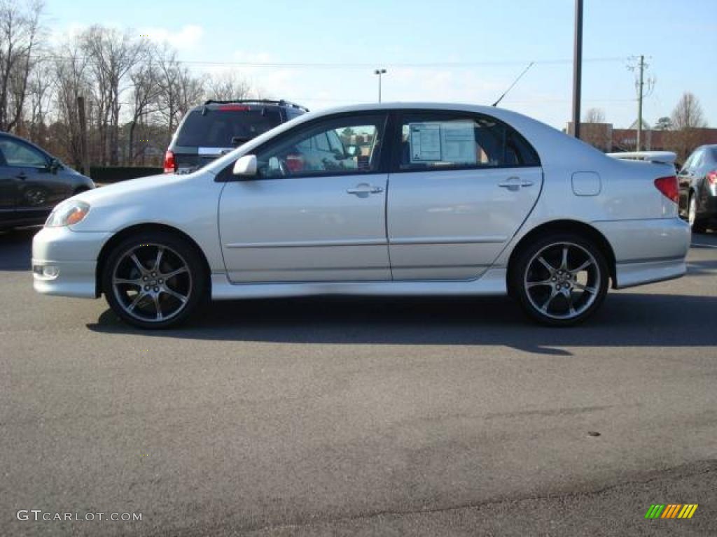 2007 Corolla S - Silver Streak Mica / Dark Charcoal photo #3