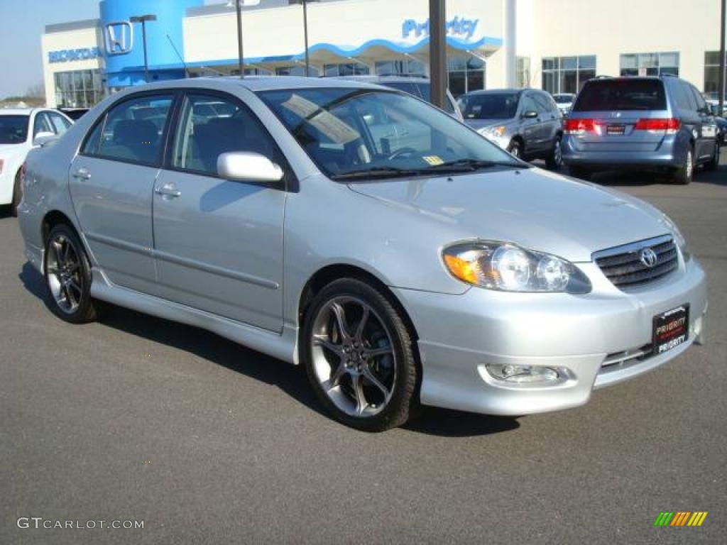 2007 Corolla S - Silver Streak Mica / Dark Charcoal photo #7
