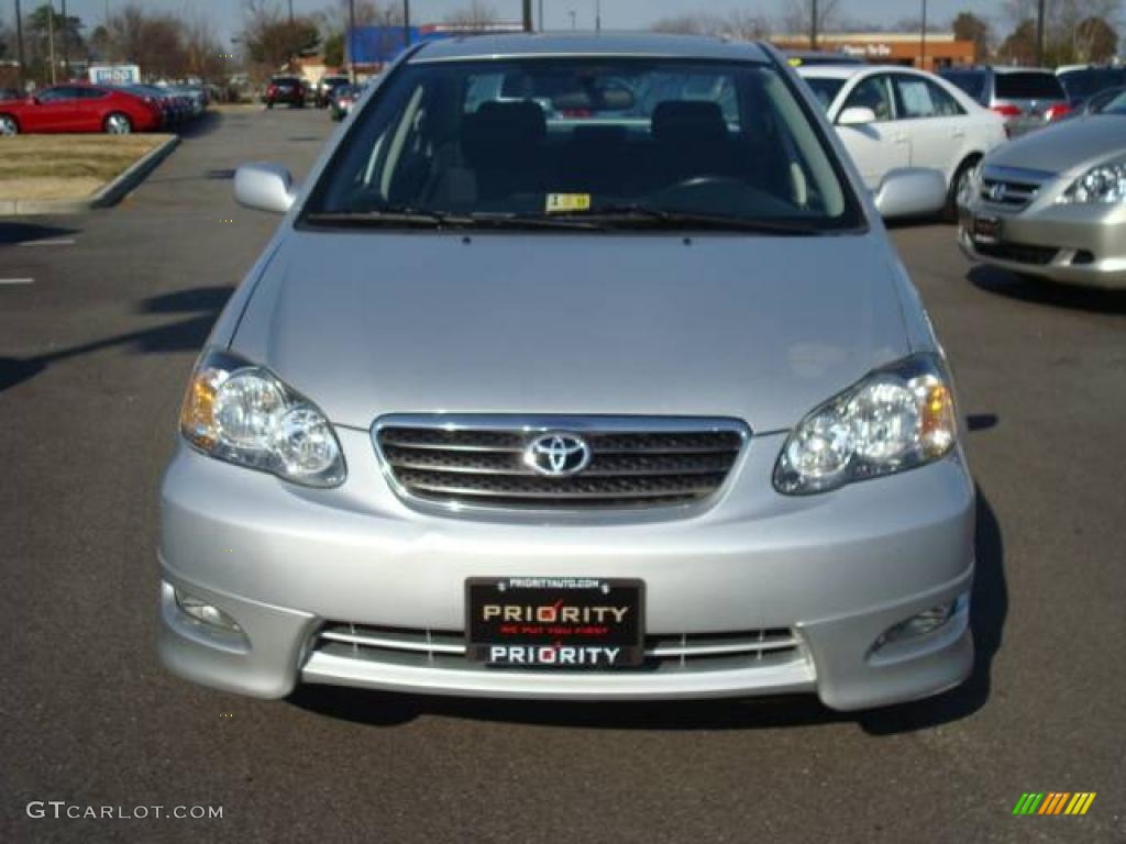 2007 Corolla S - Silver Streak Mica / Dark Charcoal photo #8