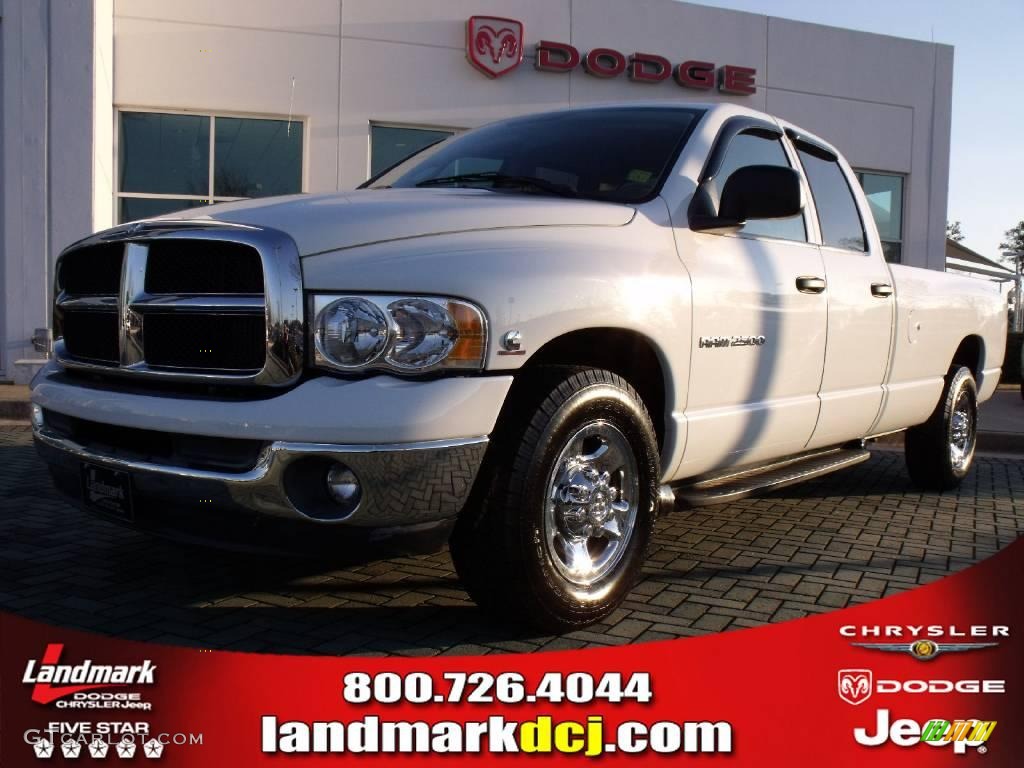 2003 Ram 2500 SLT Quad Cab - Bright White / Dark Slate Gray photo #1