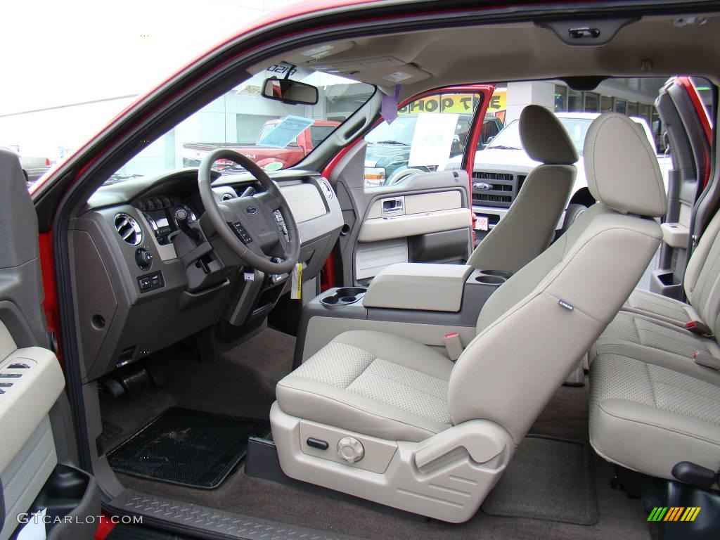 2010 F150 XLT SuperCab 4x4 - Red Candy Metallic / Medium Stone photo #8