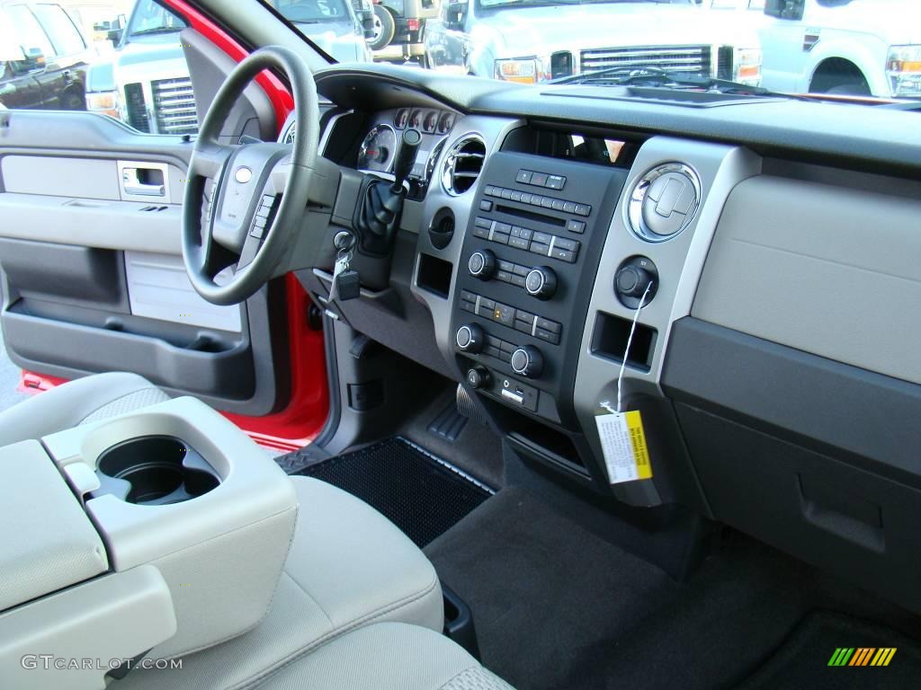 2010 F150 XLT Regular Cab - Vermillion Red / Medium Stone photo #11