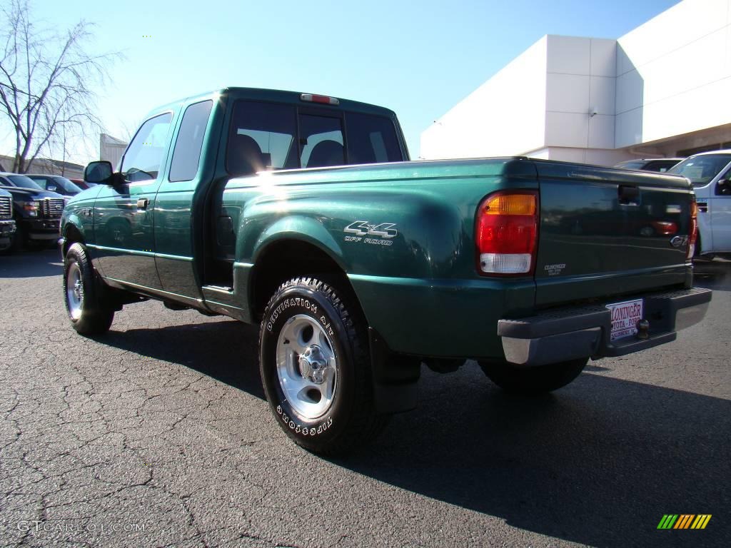 1999 Ranger XLT Extended Cab 4x4 - Amazon Green Metallic / Medium Graphite photo #23