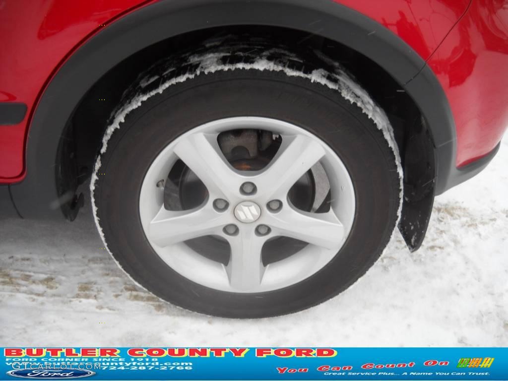 2007 SX4 Sport AWD - Bright Red / Black photo #14