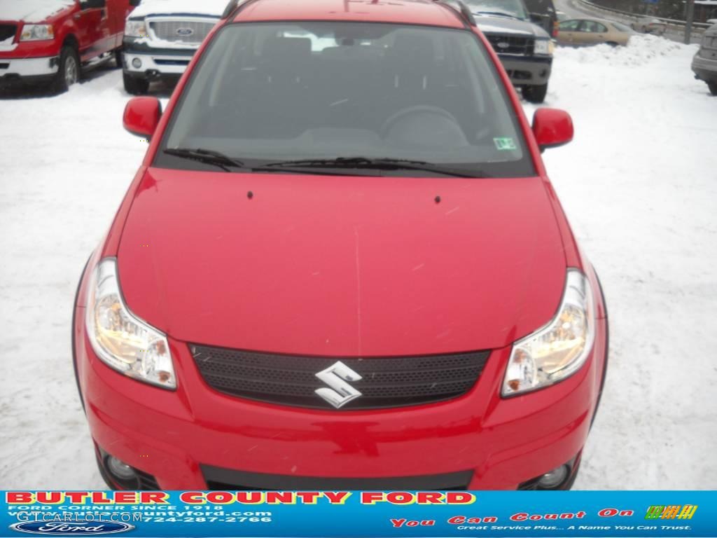 2007 SX4 Sport AWD - Bright Red / Black photo #19