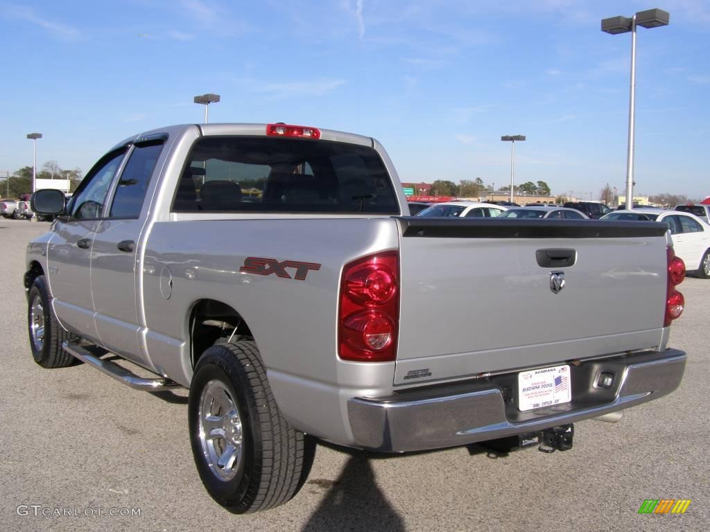 2008 Ram 1500 SXT Quad Cab - Bright Silver Metallic / Medium Slate Gray photo #5