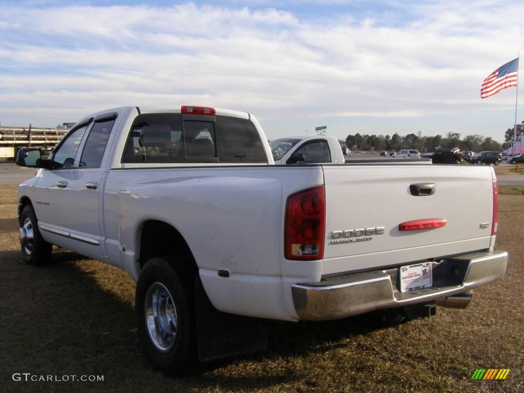 2004 Ram 3500 Laramie Quad Cab 4x4 Dually - Bright White / Dark Slate Gray photo #5