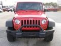 2008 Flame Red Jeep Wrangler Unlimited Rubicon 4x4  photo #8