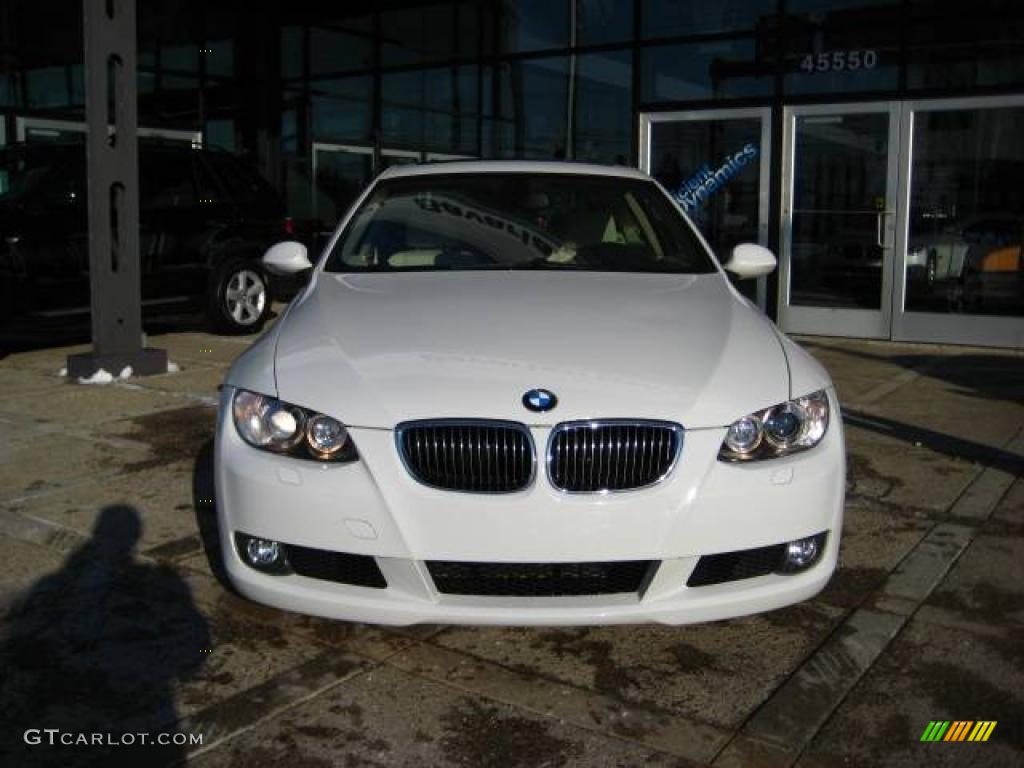 2007 3 Series 328xi Coupe - Alpine White / Cream Beige Dakota Leather photo #3