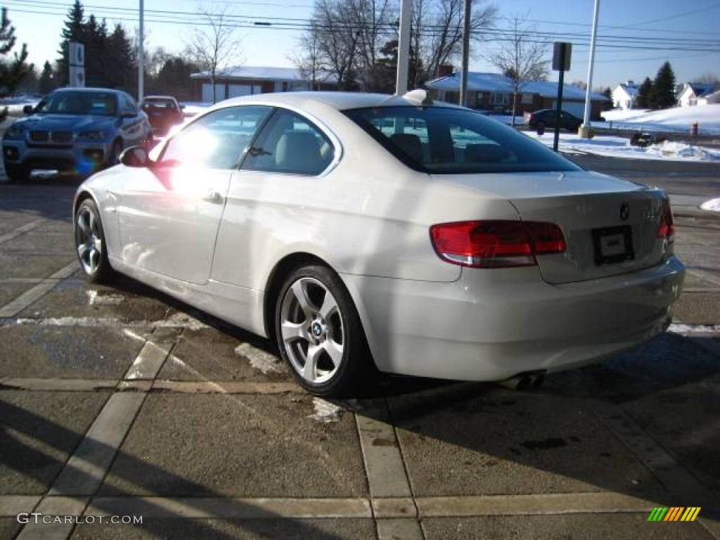 2007 3 Series 328xi Coupe - Alpine White / Cream Beige Dakota Leather photo #6