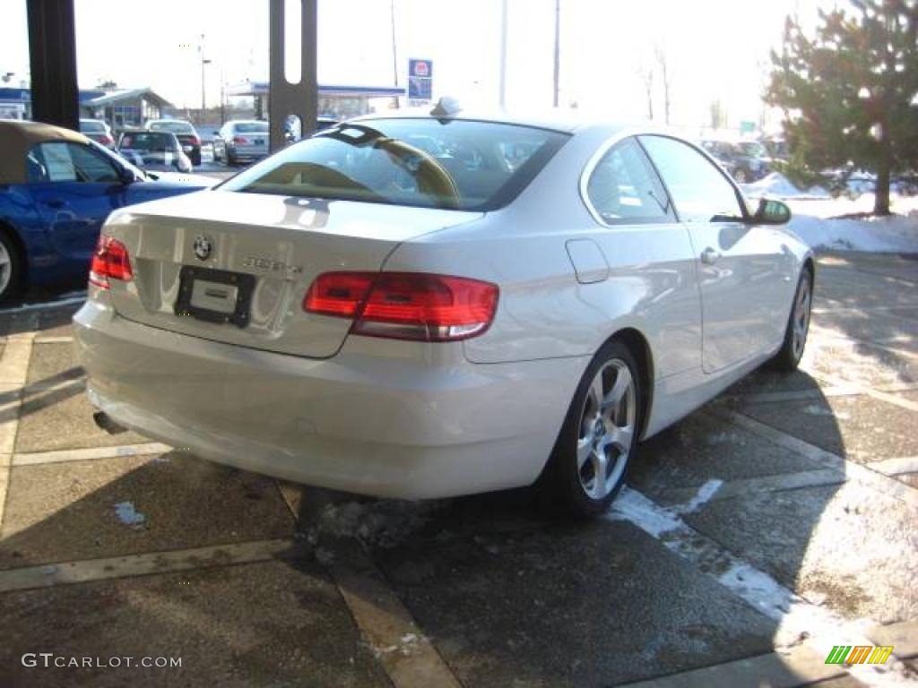 2007 3 Series 328xi Coupe - Alpine White / Cream Beige Dakota Leather photo #8