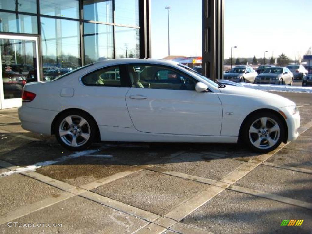 2007 3 Series 328xi Coupe - Alpine White / Cream Beige Dakota Leather photo #9