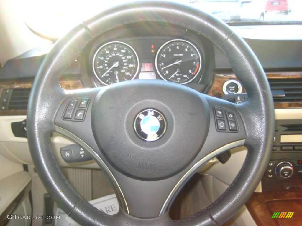 2007 3 Series 328xi Coupe - Alpine White / Cream Beige Dakota Leather photo #22