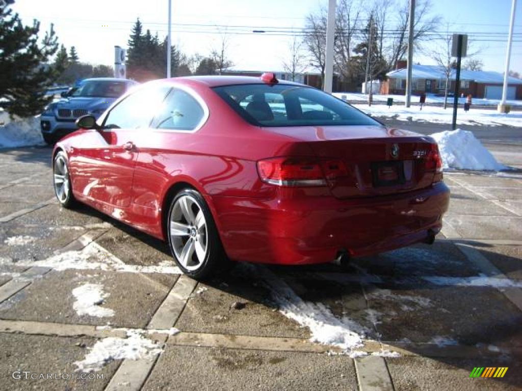 2007 3 Series 335i Coupe - Crimson Red / Cream Beige Dakota Leather photo #6