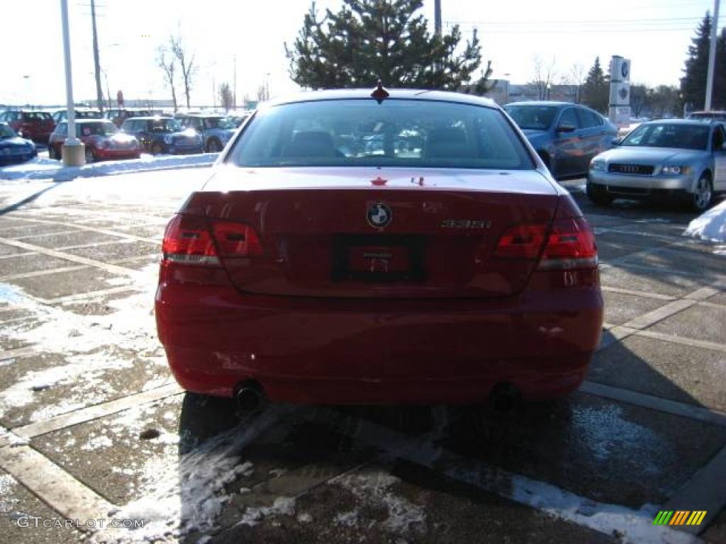 2007 3 Series 335i Coupe - Crimson Red / Cream Beige Dakota Leather photo #7