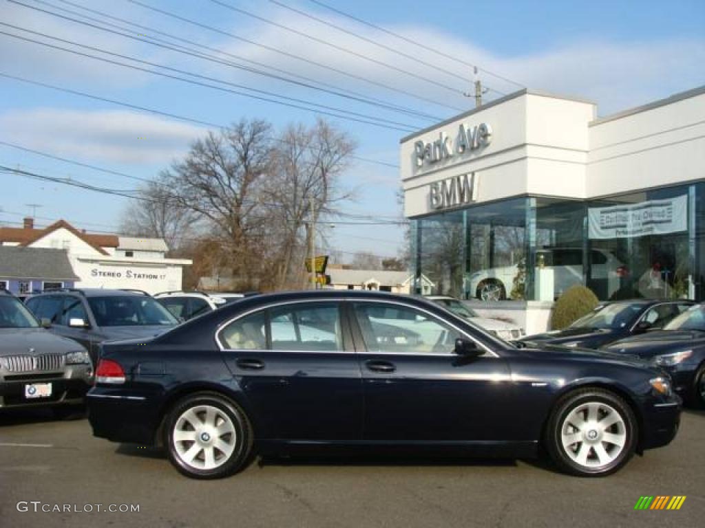 2008 7 Series 750i Sedan - Monaco Blue Metallic / Cream Beige photo #1