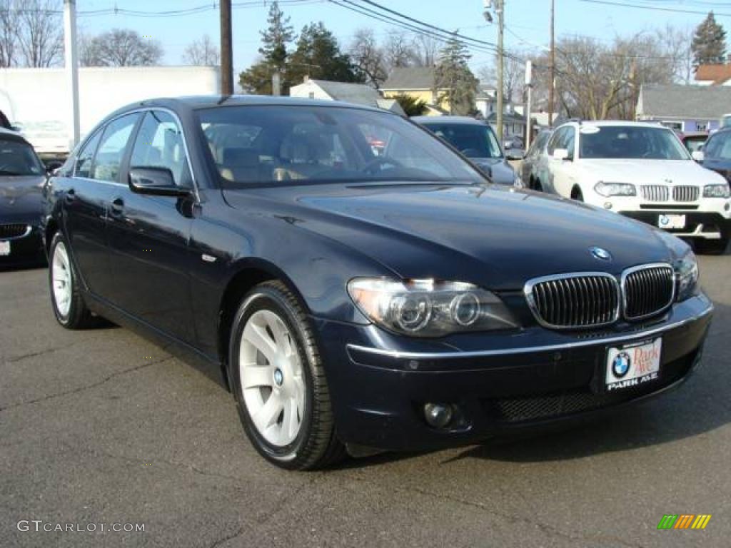 2008 7 Series 750i Sedan - Monaco Blue Metallic / Cream Beige photo #2