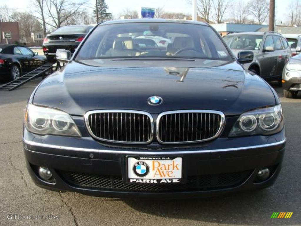 2008 7 Series 750i Sedan - Monaco Blue Metallic / Cream Beige photo #3