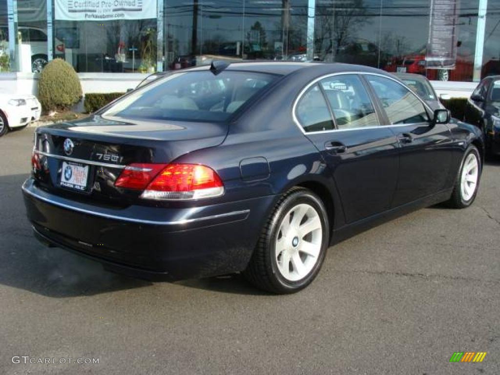 2008 7 Series 750i Sedan - Monaco Blue Metallic / Cream Beige photo #8