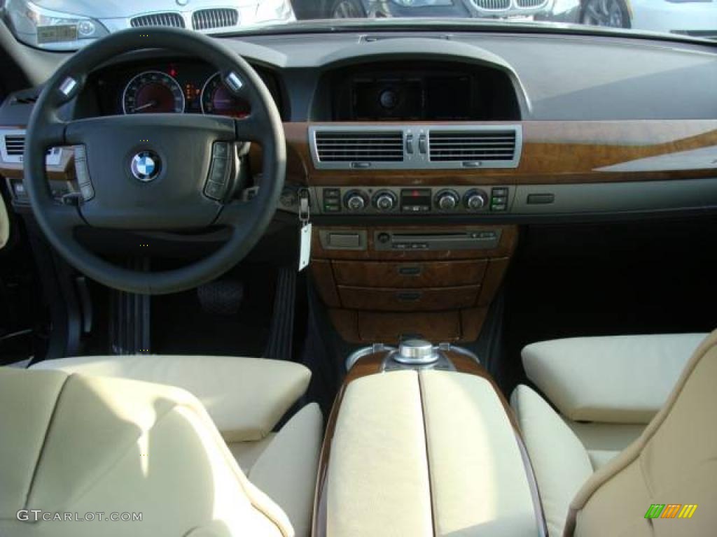 2008 7 Series 750i Sedan - Monaco Blue Metallic / Cream Beige photo #12