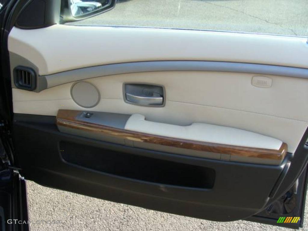 2008 7 Series 750i Sedan - Monaco Blue Metallic / Cream Beige photo #21