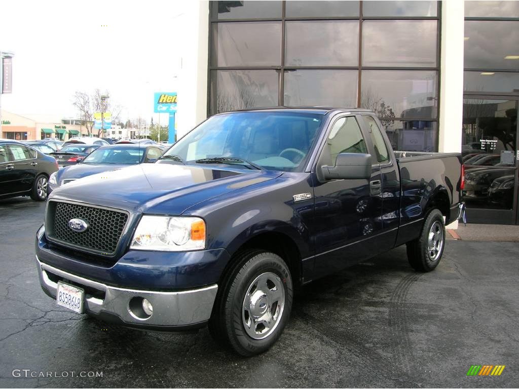 2006 F150 XLT Regular Cab - True Blue Metallic / Medium/Dark Flint photo #1