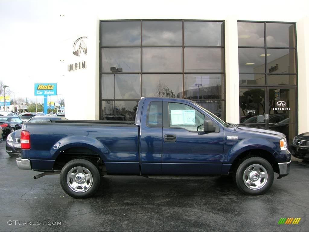 2006 F150 XLT Regular Cab - True Blue Metallic / Medium/Dark Flint photo #6