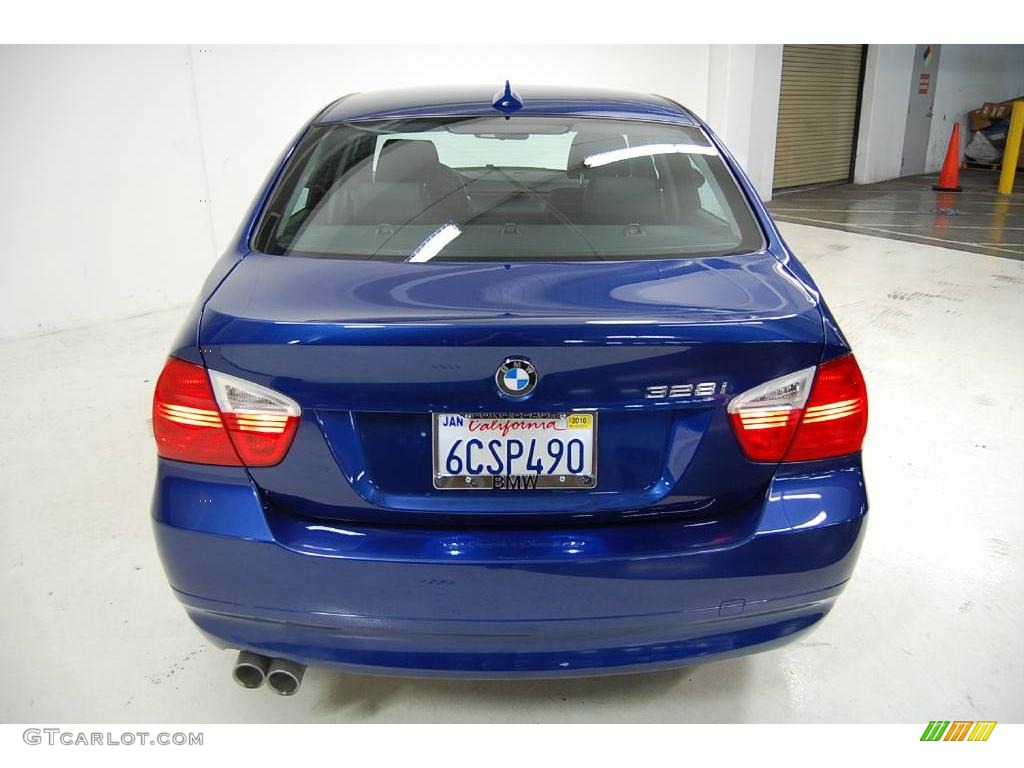 2008 3 Series 328i Sedan - Montego Blue Metallic / Black photo #7