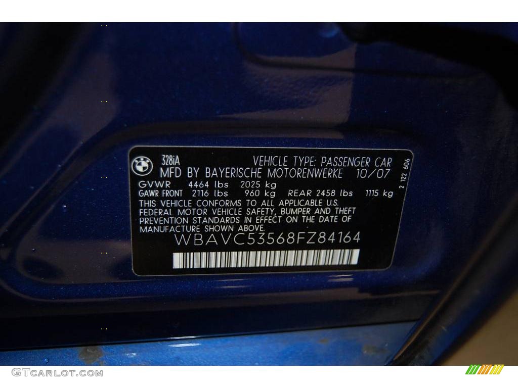2008 3 Series 328i Sedan - Montego Blue Metallic / Black photo #17