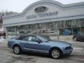2006 Windveil Blue Metallic Ford Mustang V6 Deluxe Convertible  photo #1