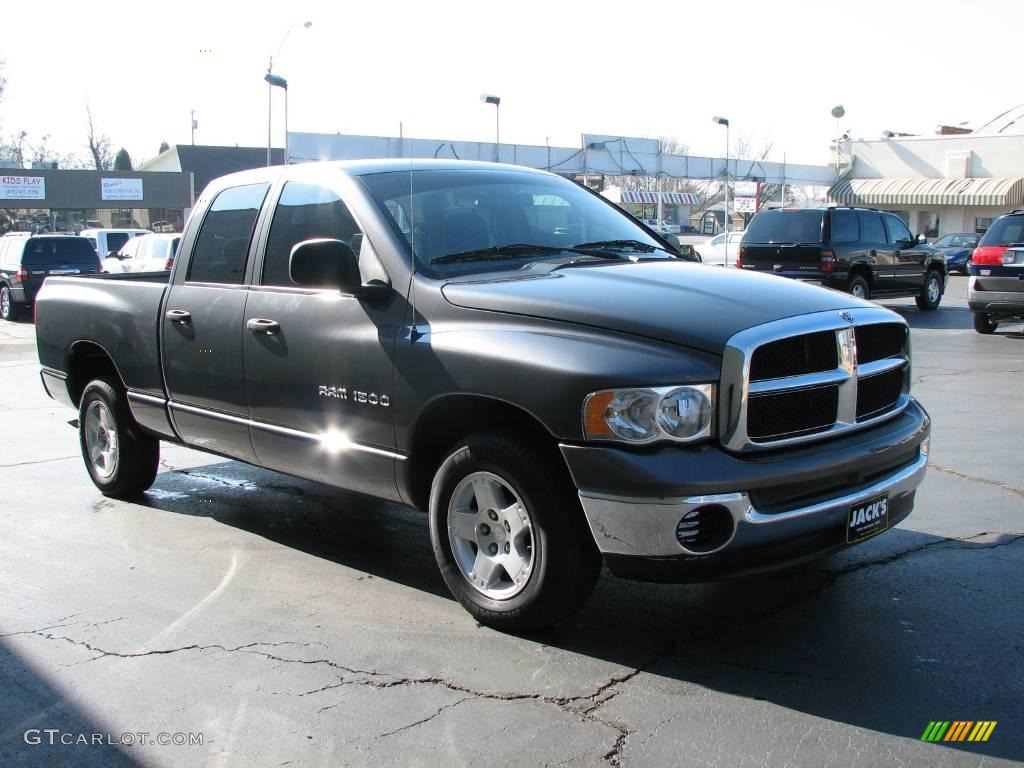 2004 Ram 1500 SLT Quad Cab - Graphite Metallic / Dark Slate Gray photo #4