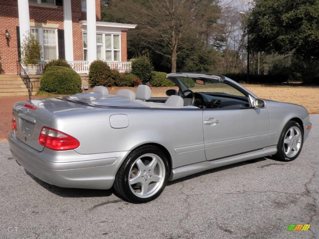 2002 CLK 430 Cabriolet - Brilliant Silver Metallic / Ash photo #8