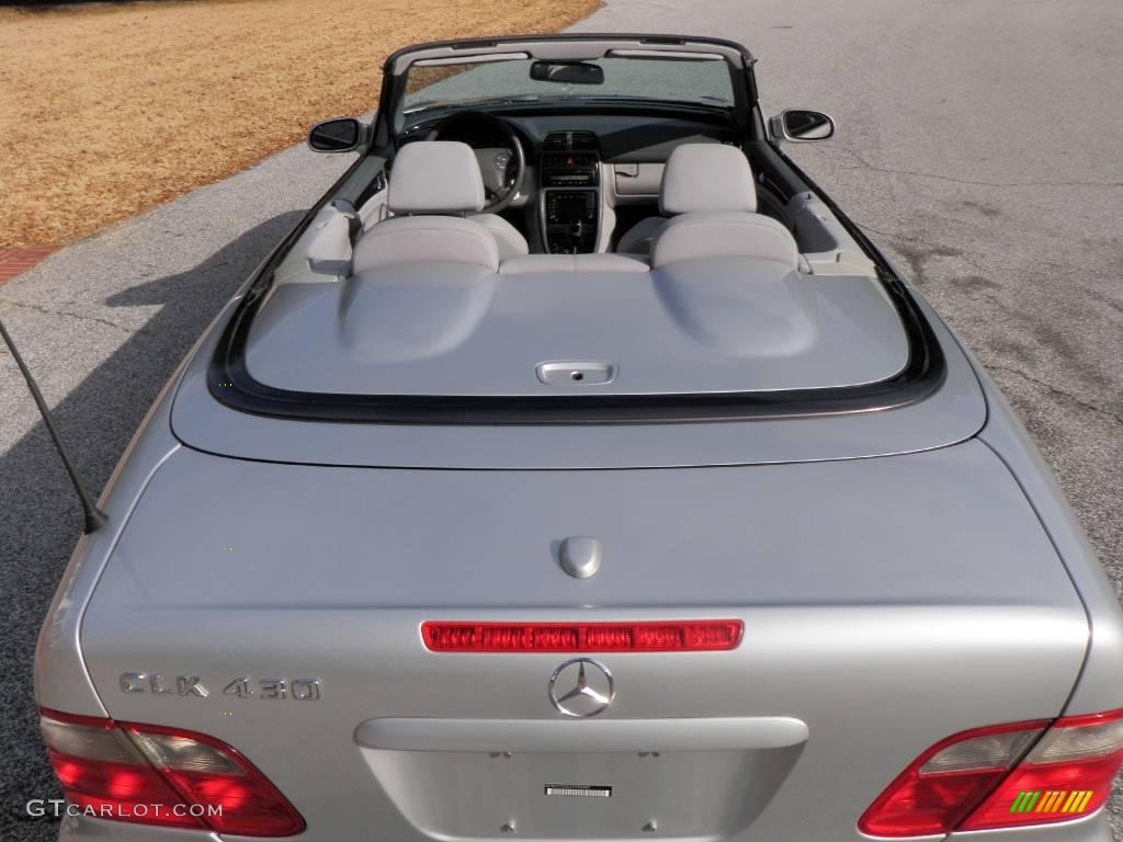 2002 CLK 430 Cabriolet - Brilliant Silver Metallic / Ash photo #22