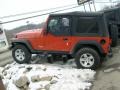 2006 Impact Orange Jeep Wrangler Rubicon 4x4  photo #2