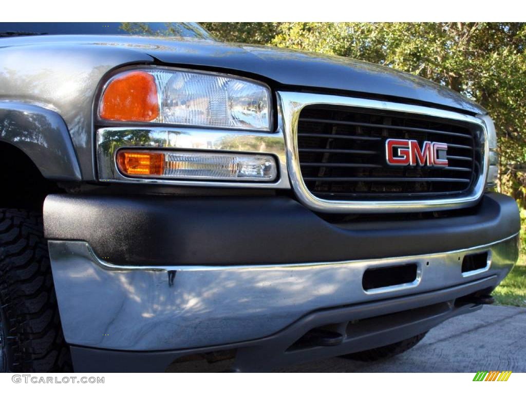 2001 Sierra 2500HD SLE Extended Cab 4x4 - Storm Gray Metallic / Graphite photo #13