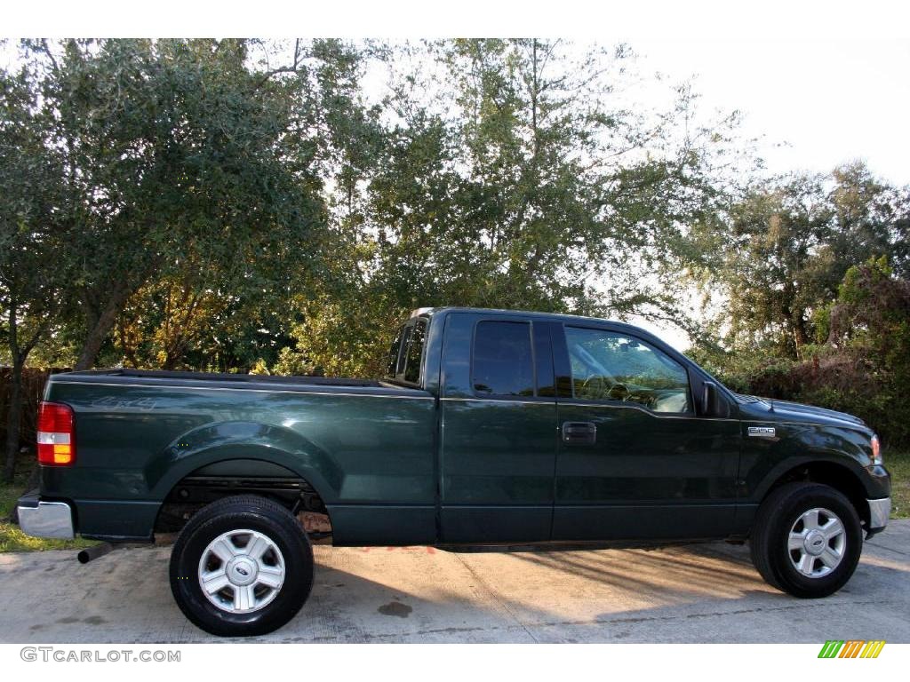 2004 F150 XLT SuperCab 4x4 - Aspen Green Metallic / Medium/Dark Flint photo #14